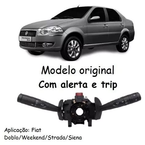 Chave De Seta Com Alerta E Trip Fiat Siena 2008 A 2011 2012.